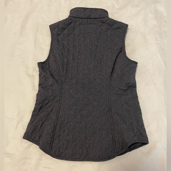 Van Heusen Vest Grey Full Zip Quilted Jacket Fleece Woman’s XS - Picture 4 of 4